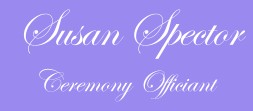 Susan Spector Ceremony Officiant